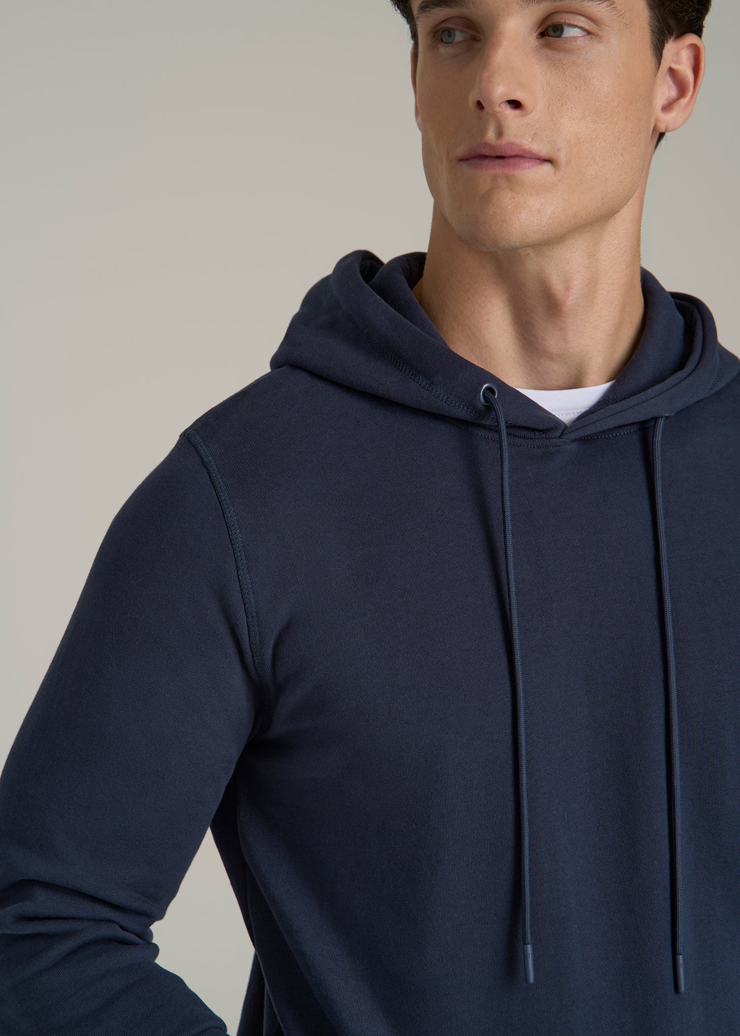 Wearever Fleece Pullover Hoodie for Tall Men in Navy