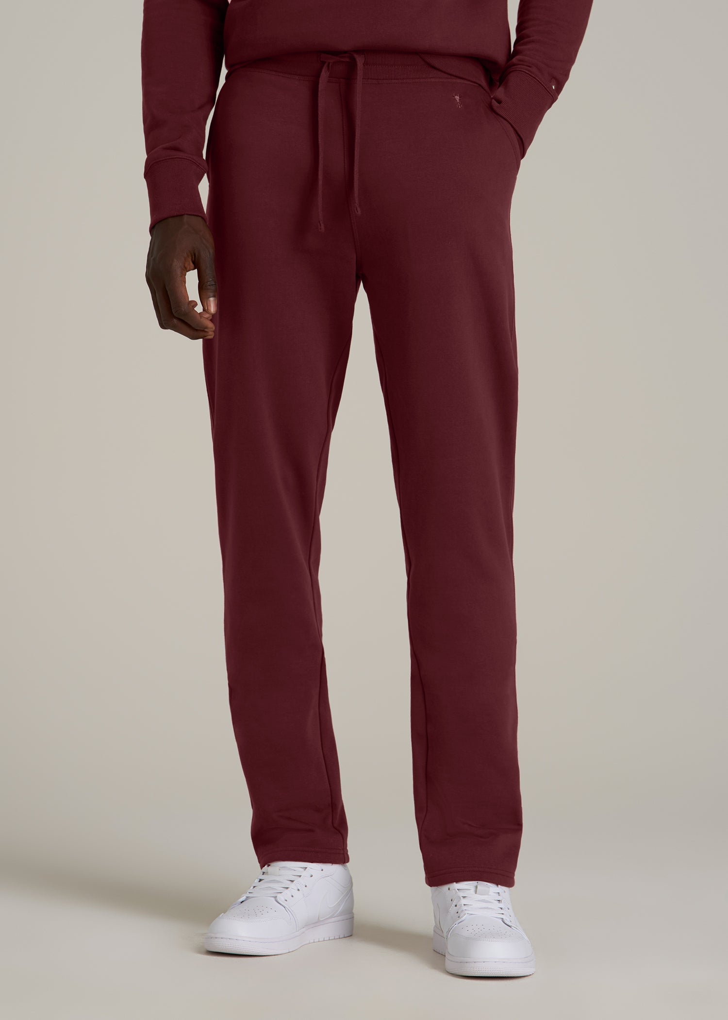 Wearever 2.0 Fleece Straight Leg Sweatpants for Tall Men in Tawny Port