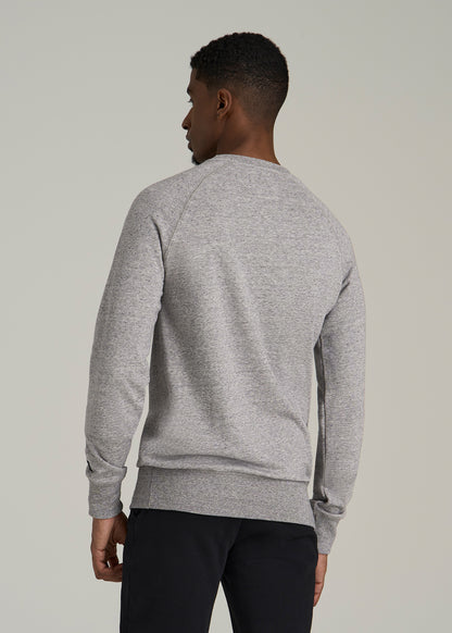 Wearever 2.0 French Terry Crewneck Sweatshirt for Tall Men in Heathered Grey