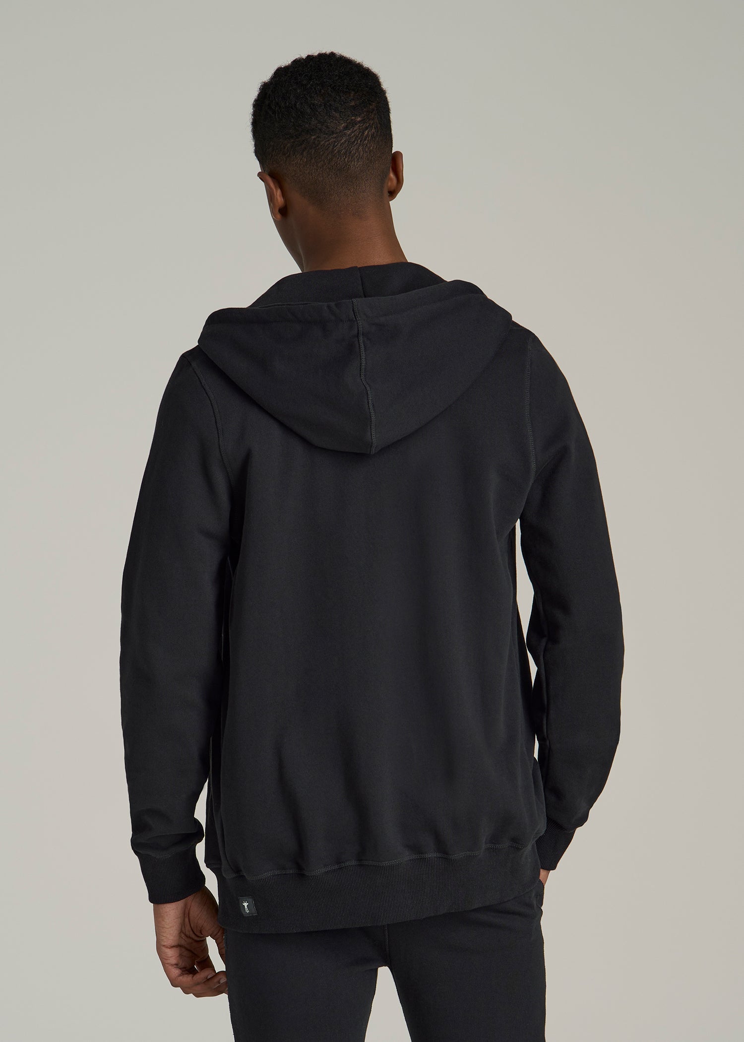 Wearever 2.0 French Terry Full-Zip Hoodie for Tall Men in Black