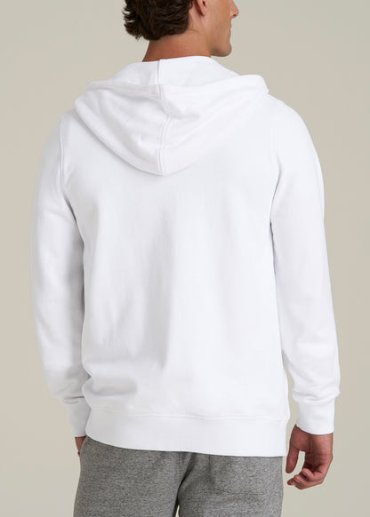 Wearever 2.0 French Terry Full-Zip Hoodie for Tall Men in White