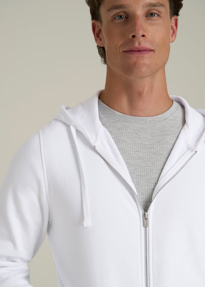 Wearever 2.0 French Terry Full-Zip Hoodie for Tall Men in White