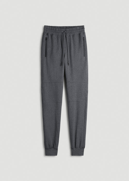 Wearever French Terry Joggers for Tall Men in Charcoal Mix