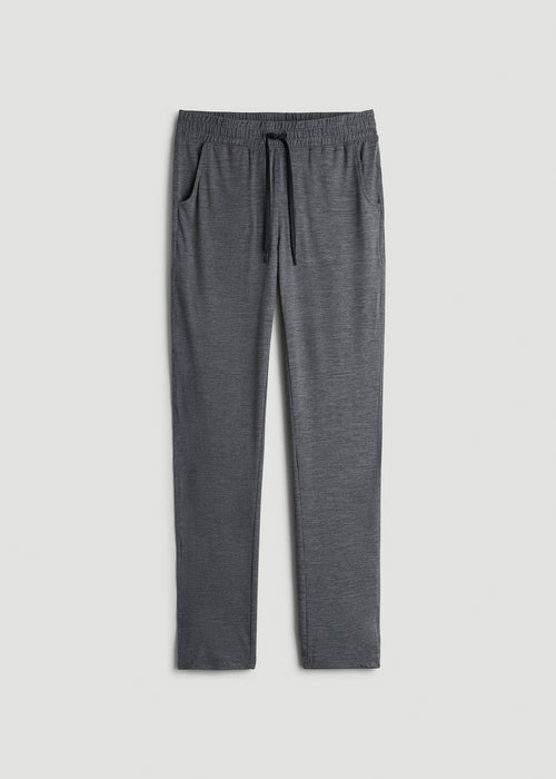 Weekender Stretch Lounge Pants for Tall Men in Charcoal Mix