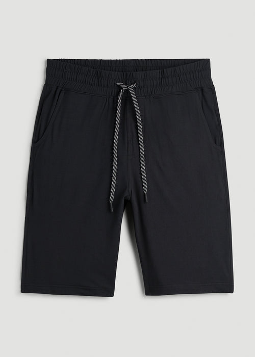 Weekender Stretch Lounge Shorts for Tall Men in Black