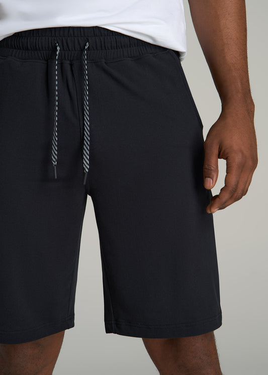Weekender Stretch Lounge Shorts for Tall Men in Black