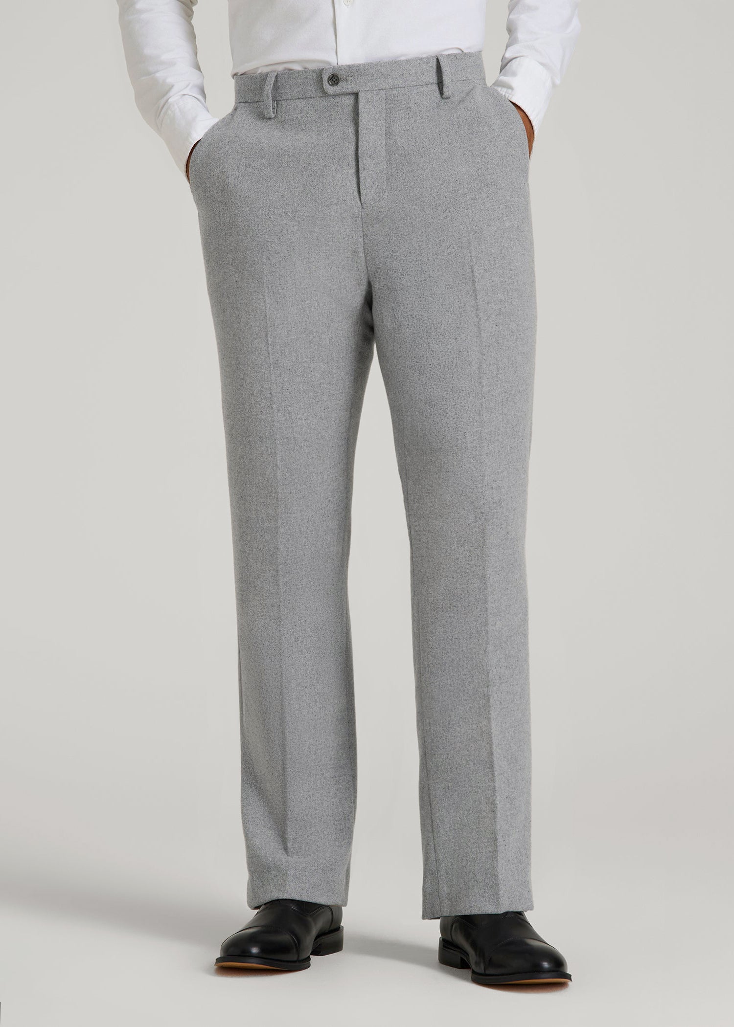 Wool Blend Dress Pants for Tall Men in Tin Grey Mix 34 / 40 / Tin Grey Mix Wool Blend Dress Pants for Tall Men in Tin Grey Mix 34 / 40 / Tin Grey Mix