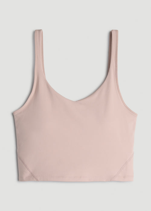 Balance Tank Top for Tall Women in Desert Rose