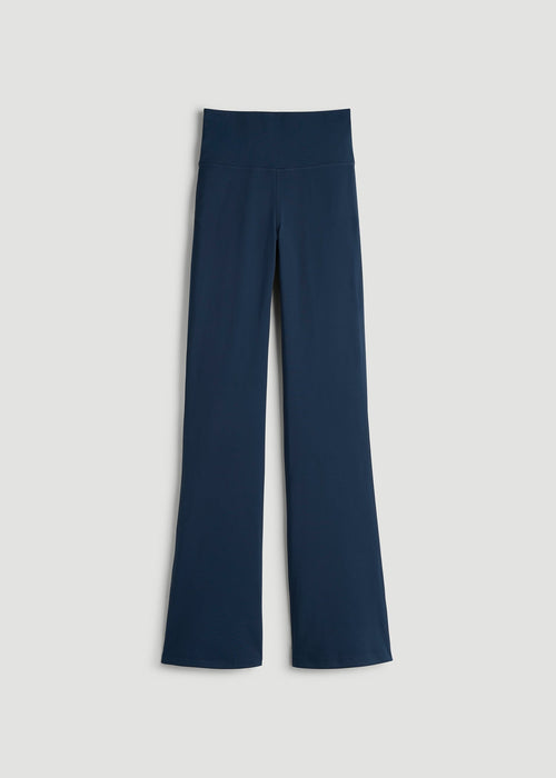 Balance Flare Yoga Pants for Tall Women in Navy Blue