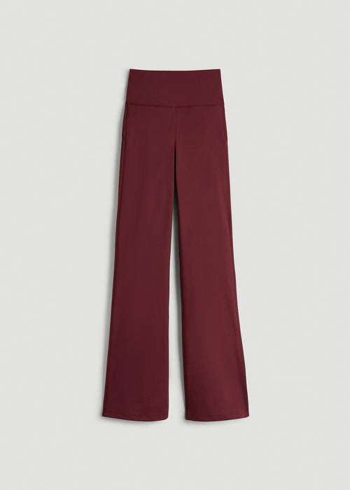 Balance Flare Yoga Pants for Tall Women in Tawny Port