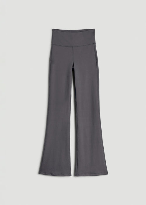 Balance Flare Yoga Pants for Tall Women in Charcoal