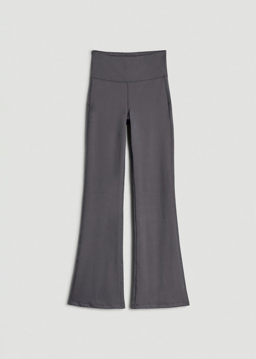 Balance Flare Yoga Pants for Tall Women in Charcoal