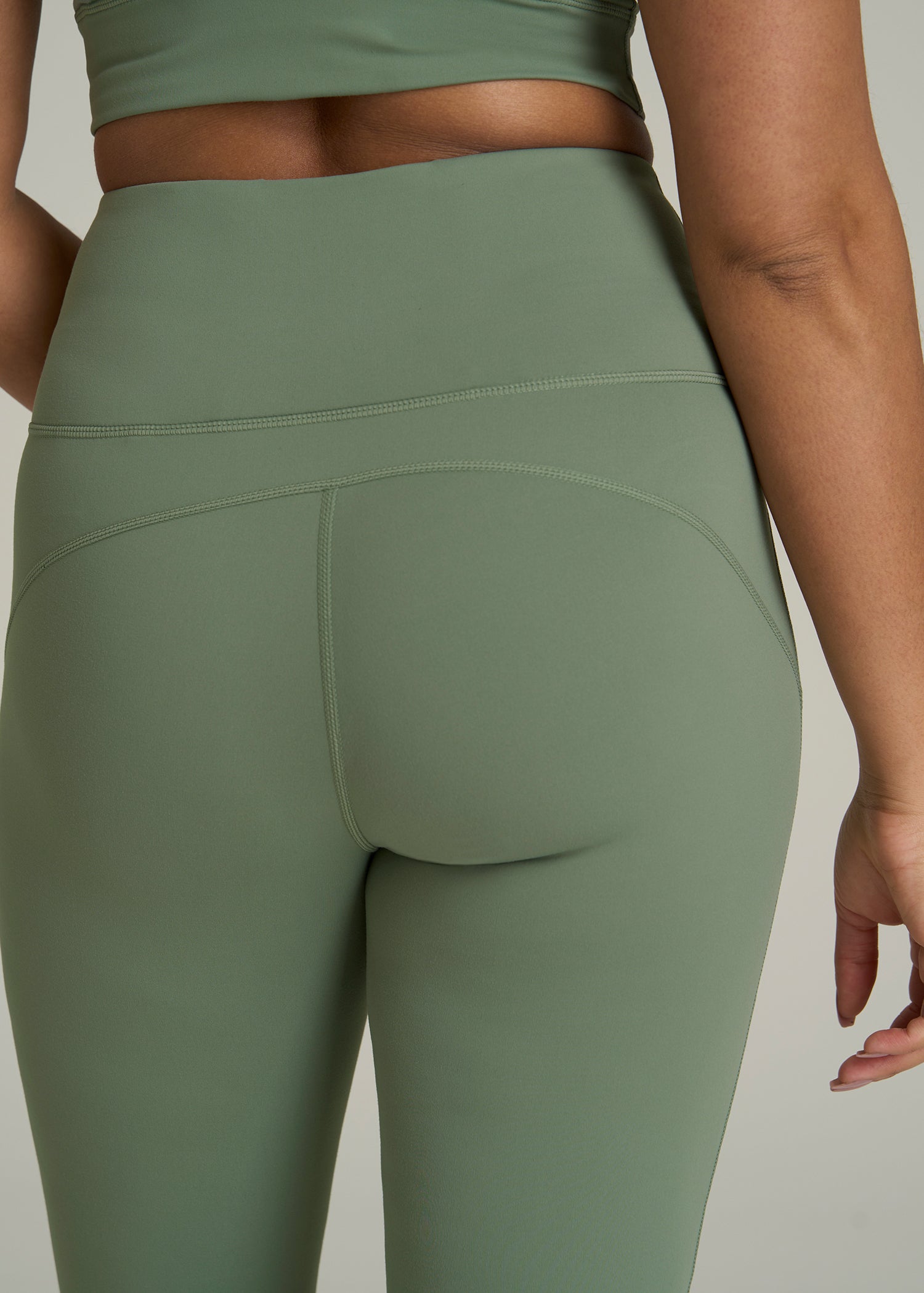 Balance Flare Yoga Pants for Tall Women in Dark Seagrass