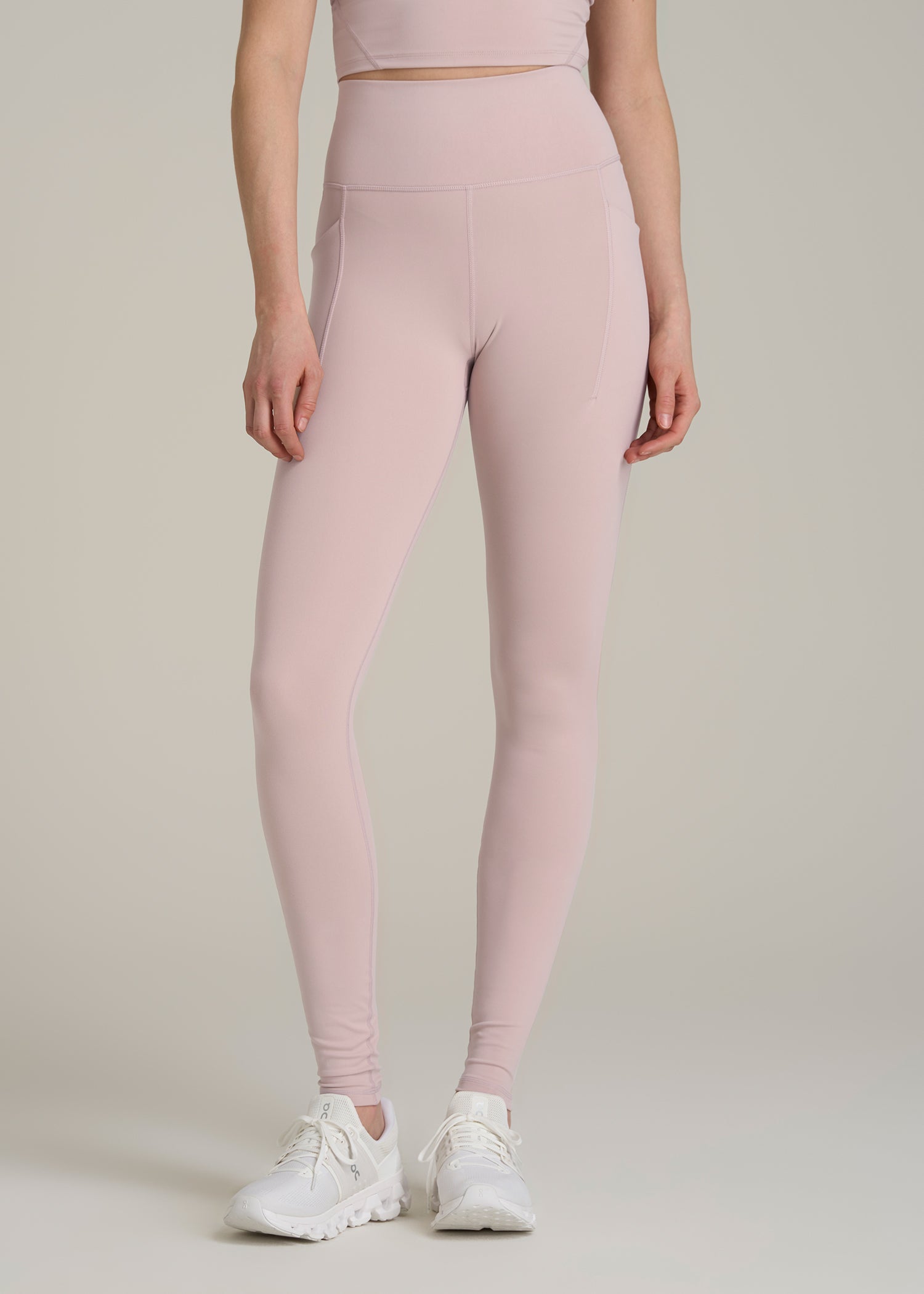 Balance Cinched Back Pocket Legging for Tall Women in Desert Rose