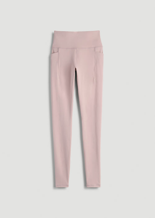 Balance Cinched Back Pocket Legging for Tall Women in Desert Rose