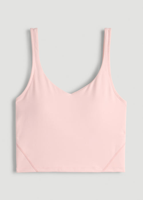 Balance Tank Top for Tall Women in Hush Pink