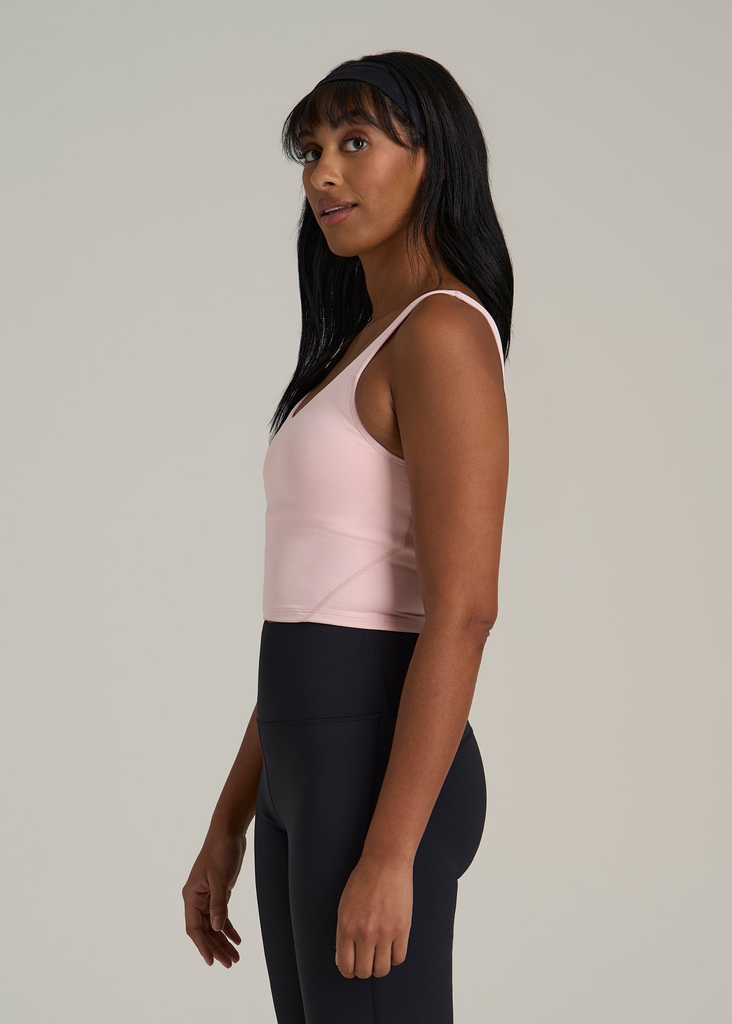 Balance Tank Top for Tall Women in Hush Pink