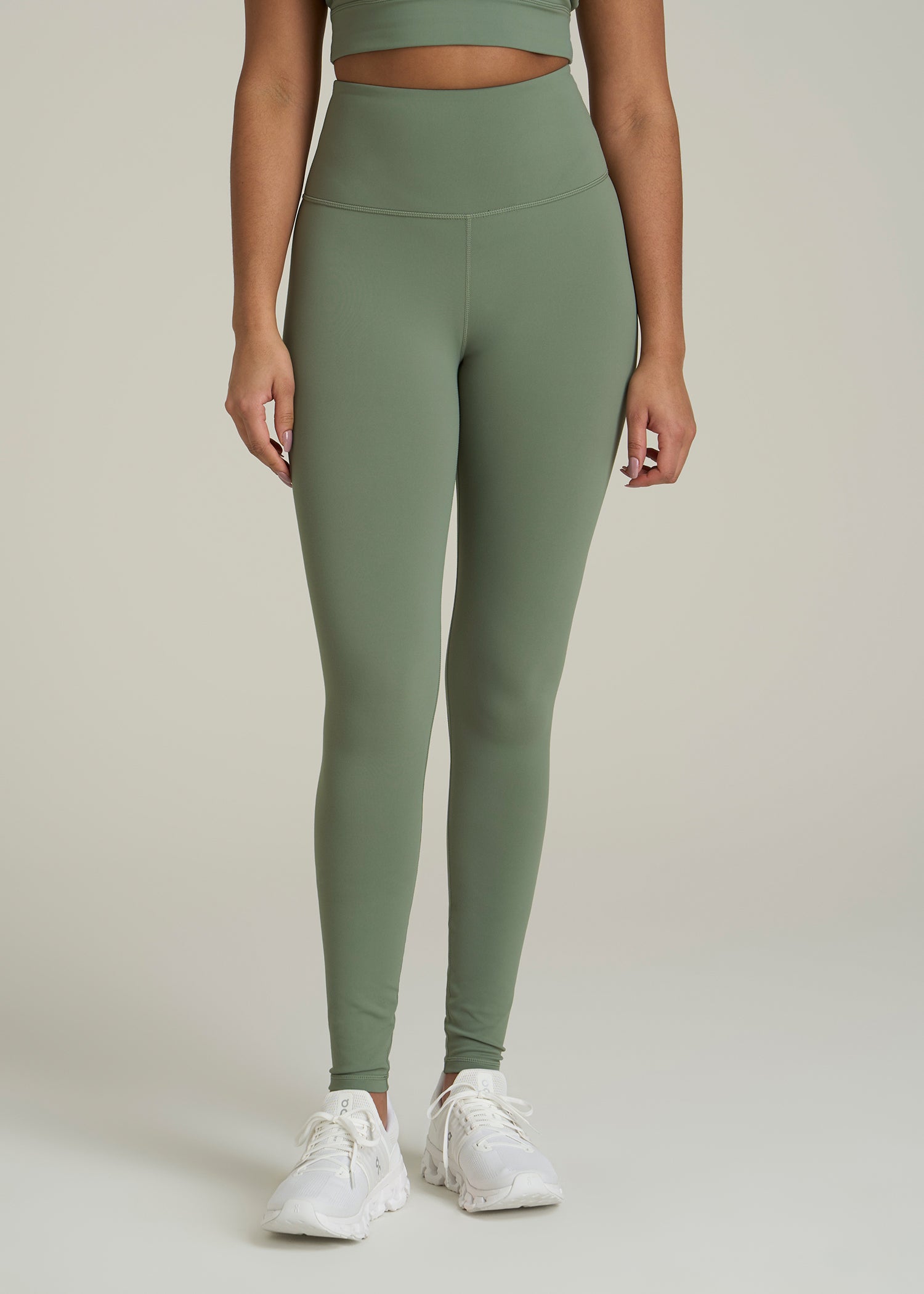 Balance High-Rise Leggings for Tall Women in Dark Seagrass