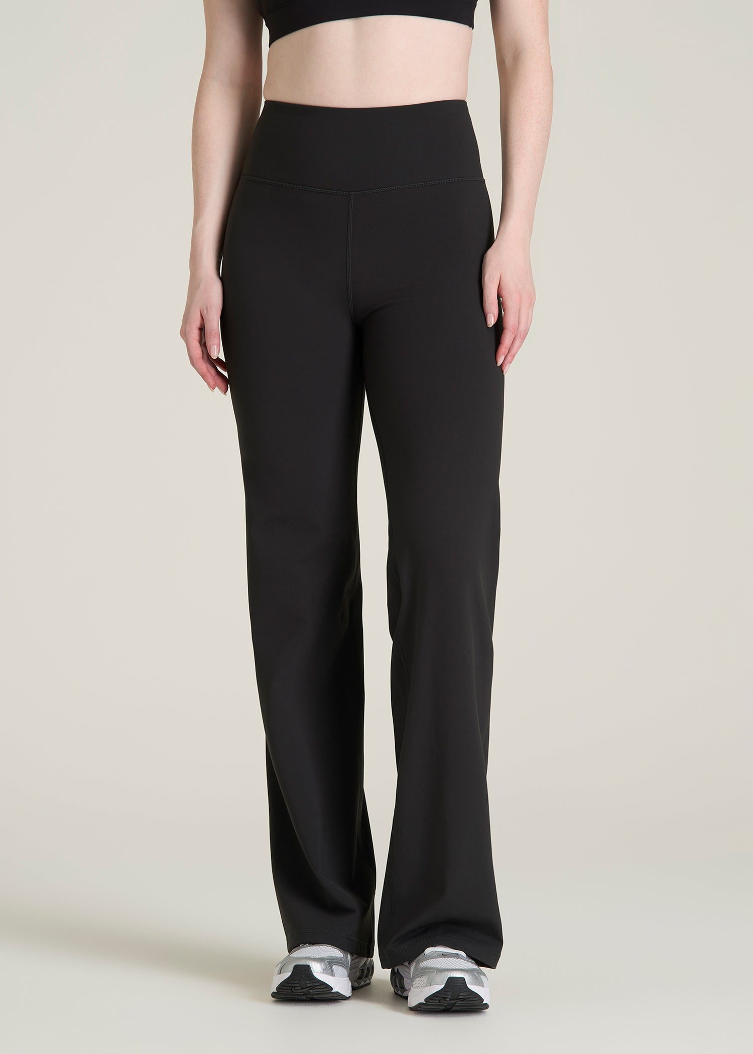 Balance Wide Leg Yoga Pants for Tall Women in Black