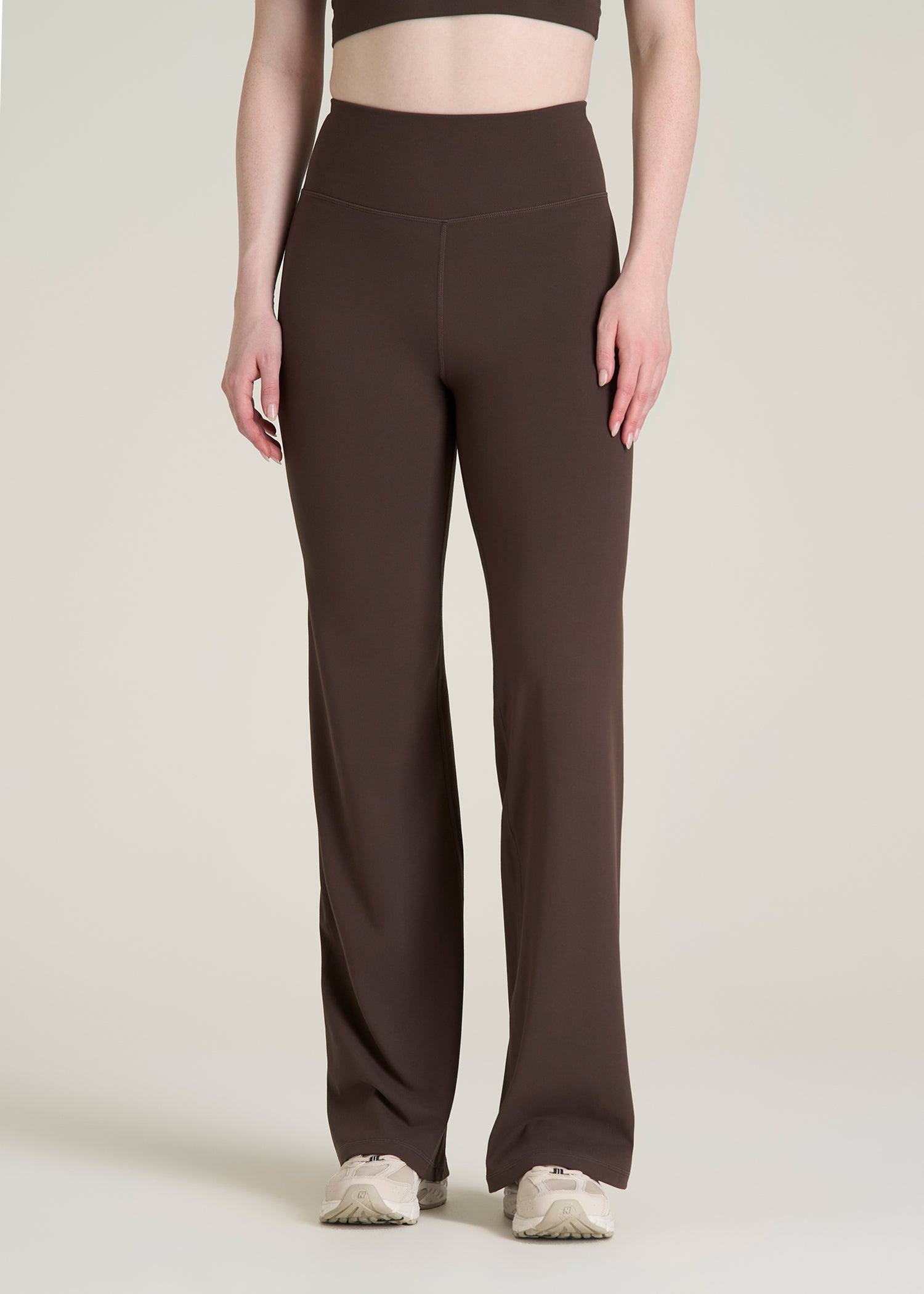 Balance Wide Leg Yoga Pants for Tall Women in Espresso