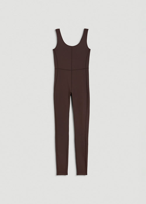 Balance Scoop Neck Jumpsuit for Tall Women in Espresso