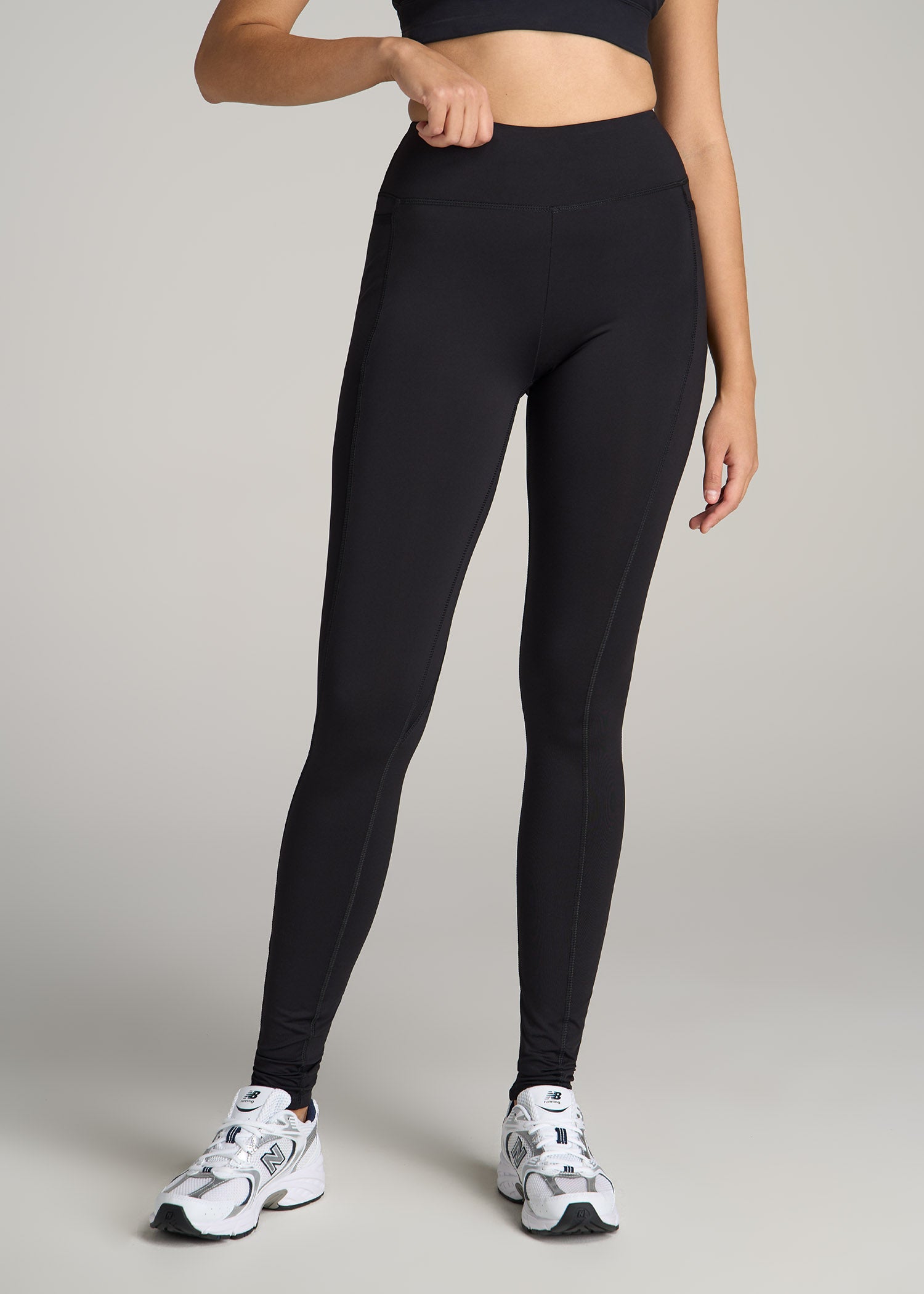 Bella Outer-Pocket Tall Women's Legging Black American Tall