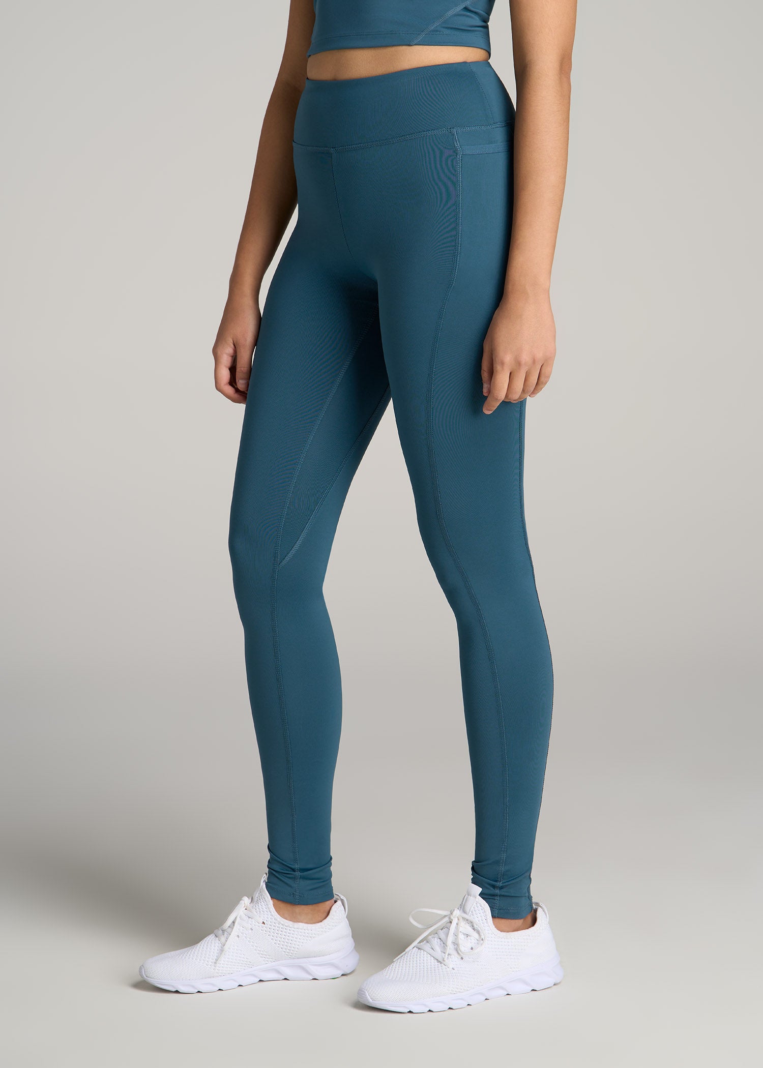 Bella Outer-Pocket Leggings for Tall Women in Deep Water