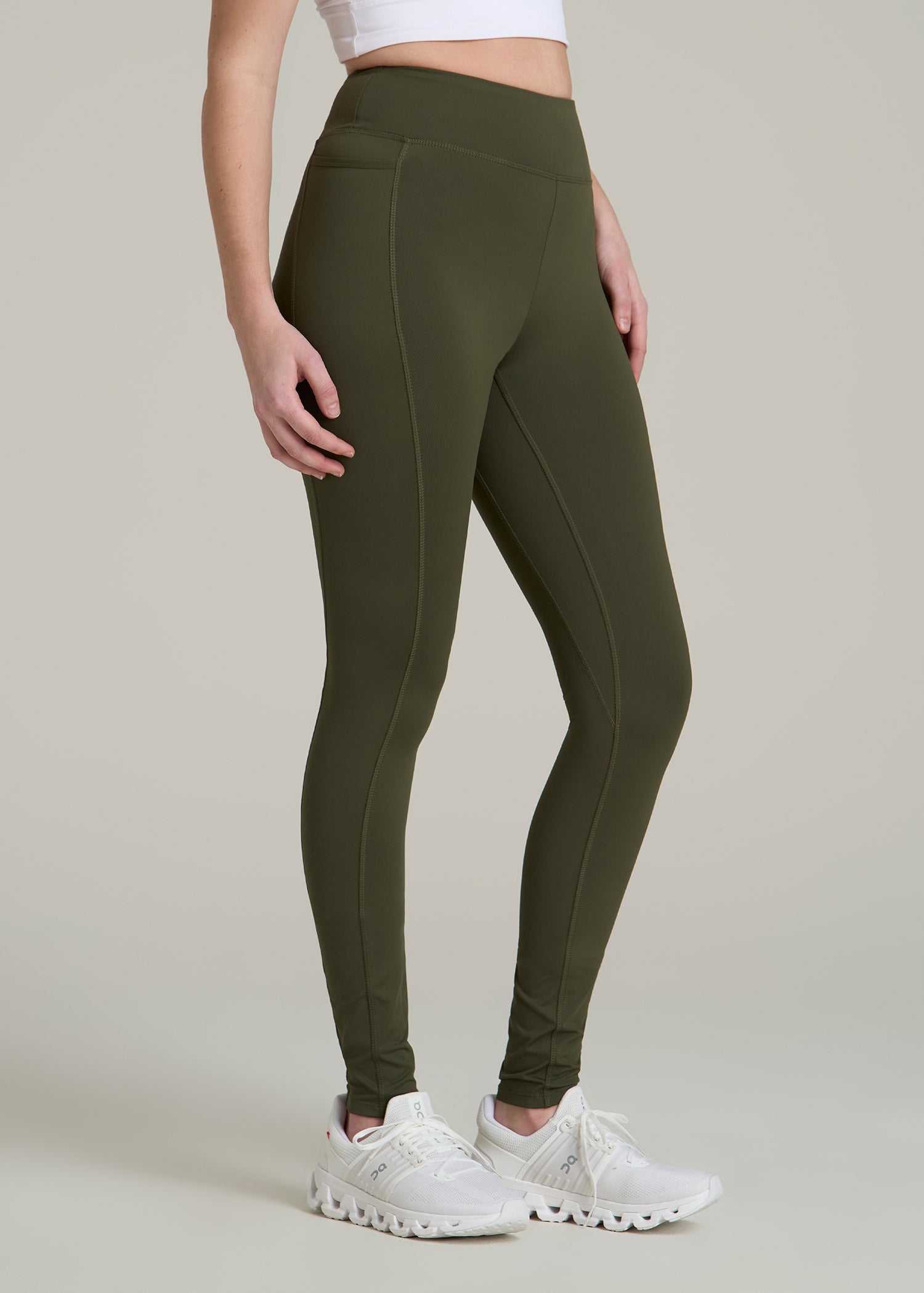 Bella Outer-Pocket Leggings for Tall Women in Forest Night