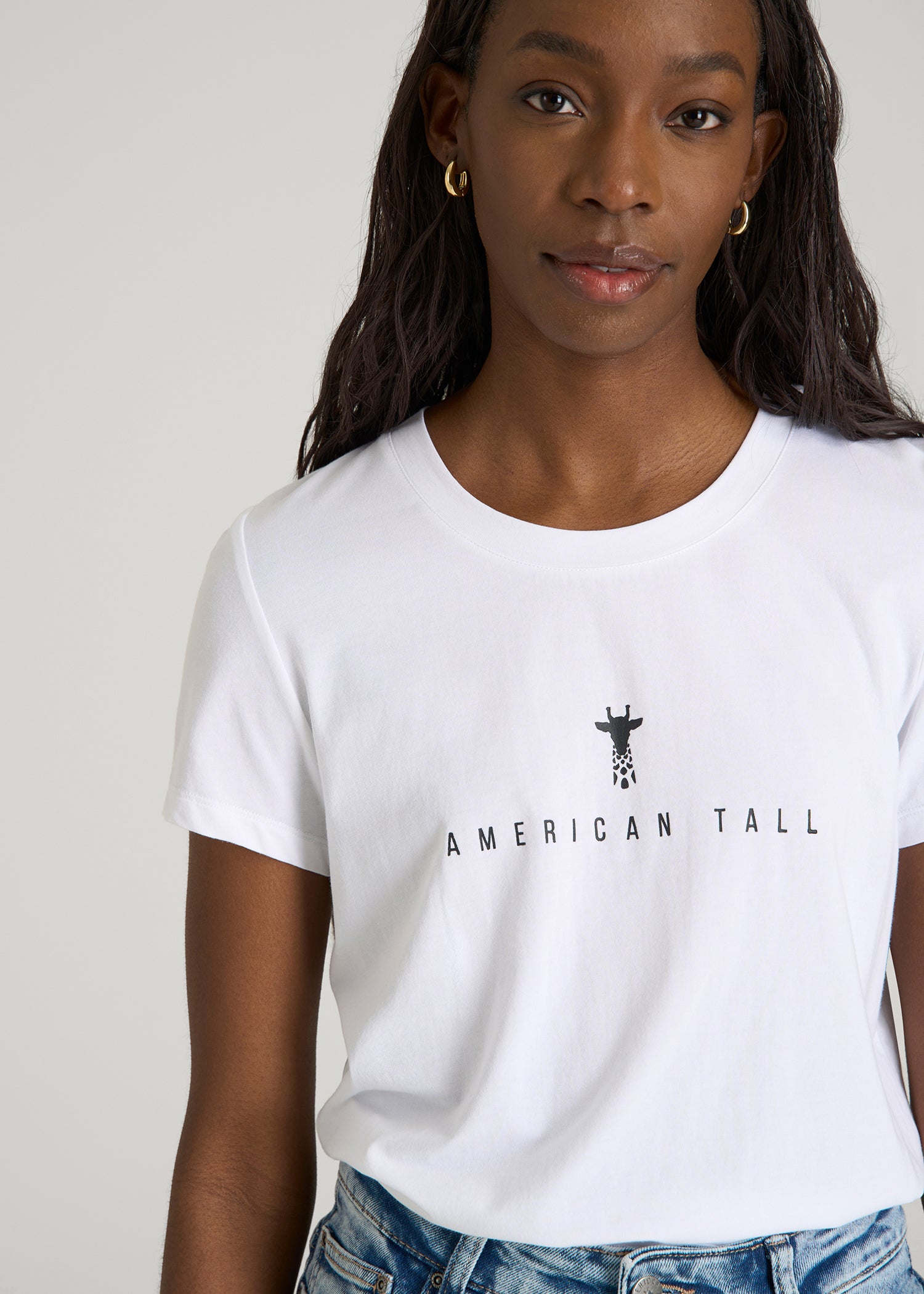 Regular Corporate Logo Tee for Women in White