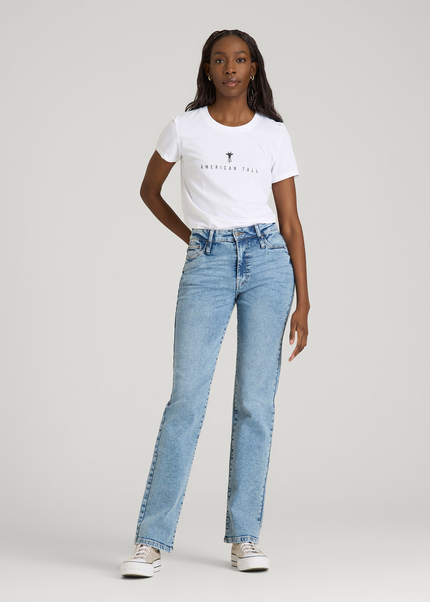 Regular Corporate Logo Tee for Women in White