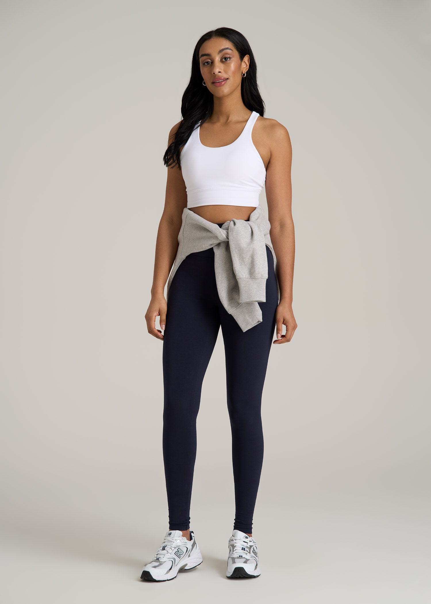 Cotton Leggings for Tall Women in Dark Navy