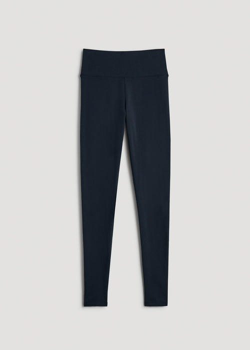 Cotton Leggings for Tall Women in Dark Navy