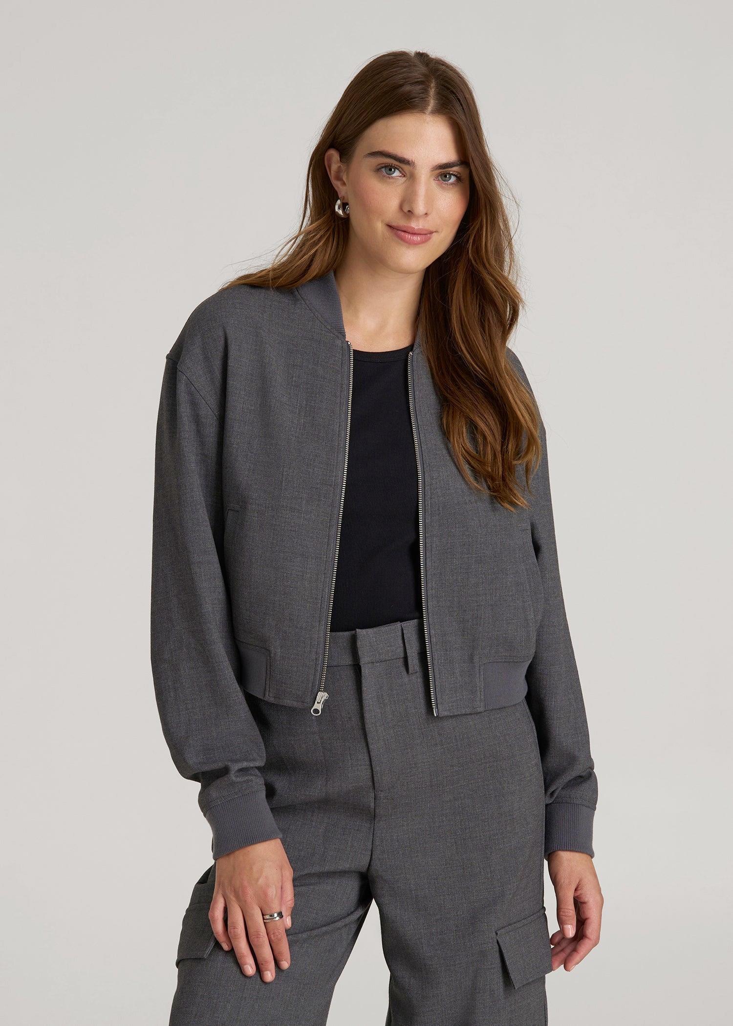 Cropped Women's Tall Bomber Jacket | American Tall