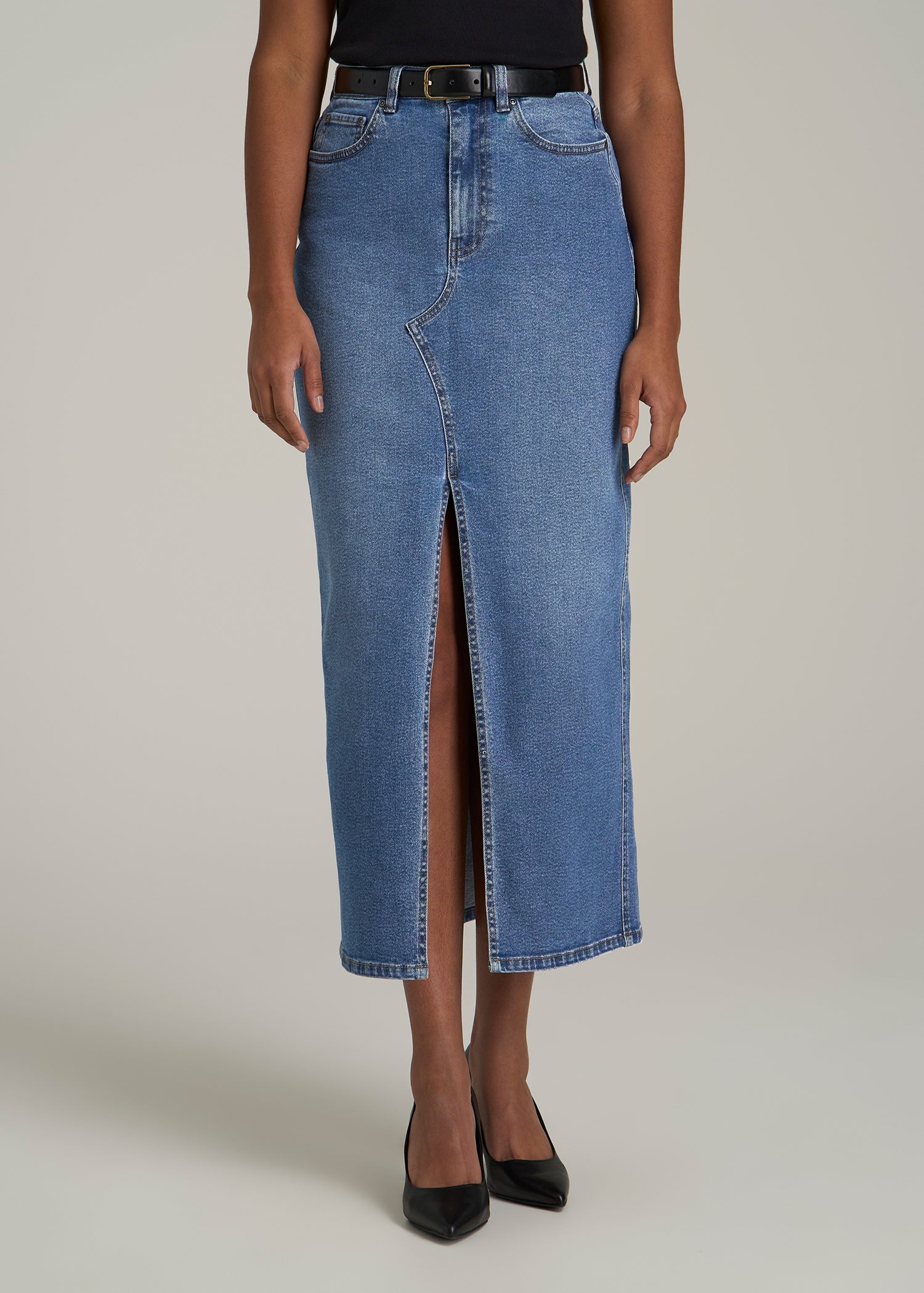 Denim Maxi Skirt for Tall Women American Tall