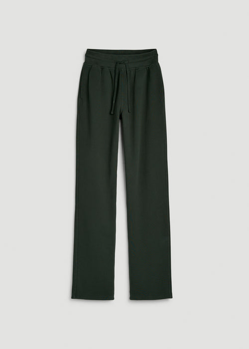 Everyday Straight Leg Open Bottom Fleece Pant for Tall Women in Boreal Forest