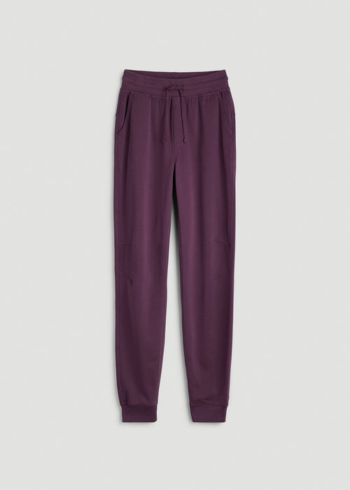 Everyday French Terry Jogger for Tall Women in Aubergine