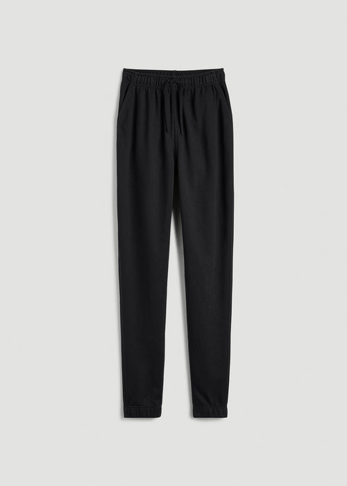 Everyday French Terry Regular Fit Sweatpants for Tall Women in Black