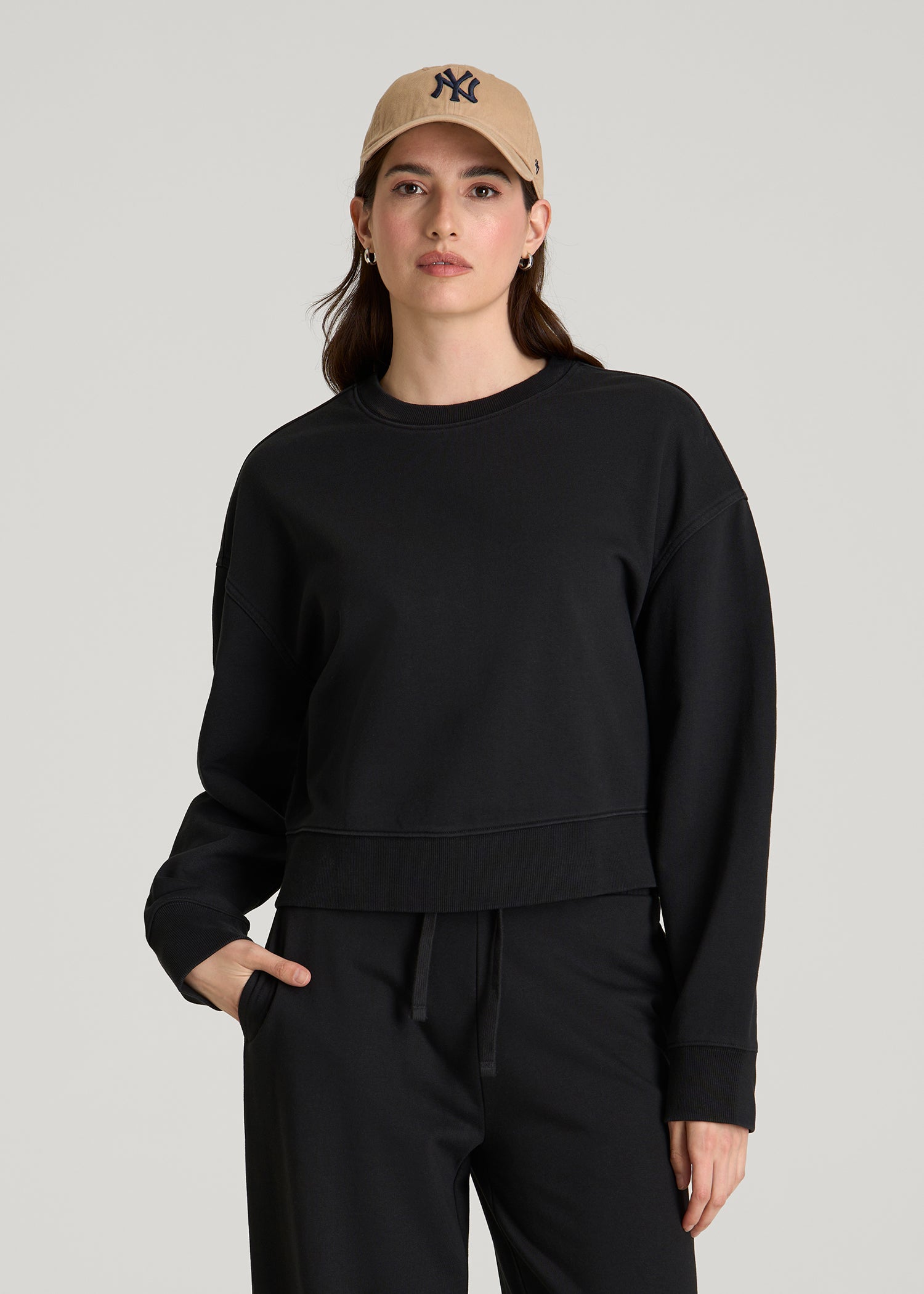 トレーナー/スウェット Cropped Crew Neck Sweatshirt 221766-190-mf-movement-cropped