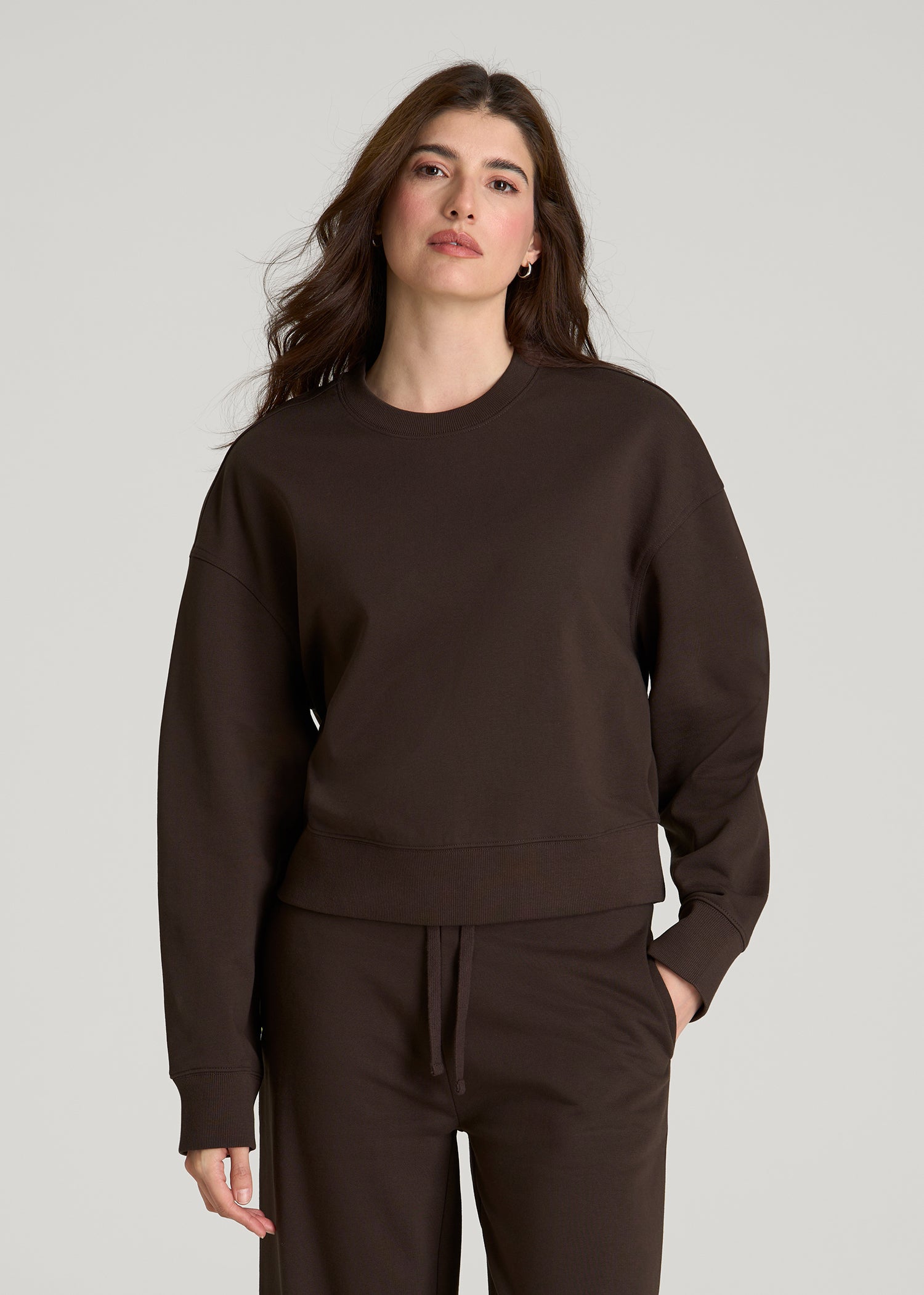 ユリラ 6 roku ケリー スウェット Dream Fleece Quarter Zip Sweatshirt Grey Marle | Princess Polly