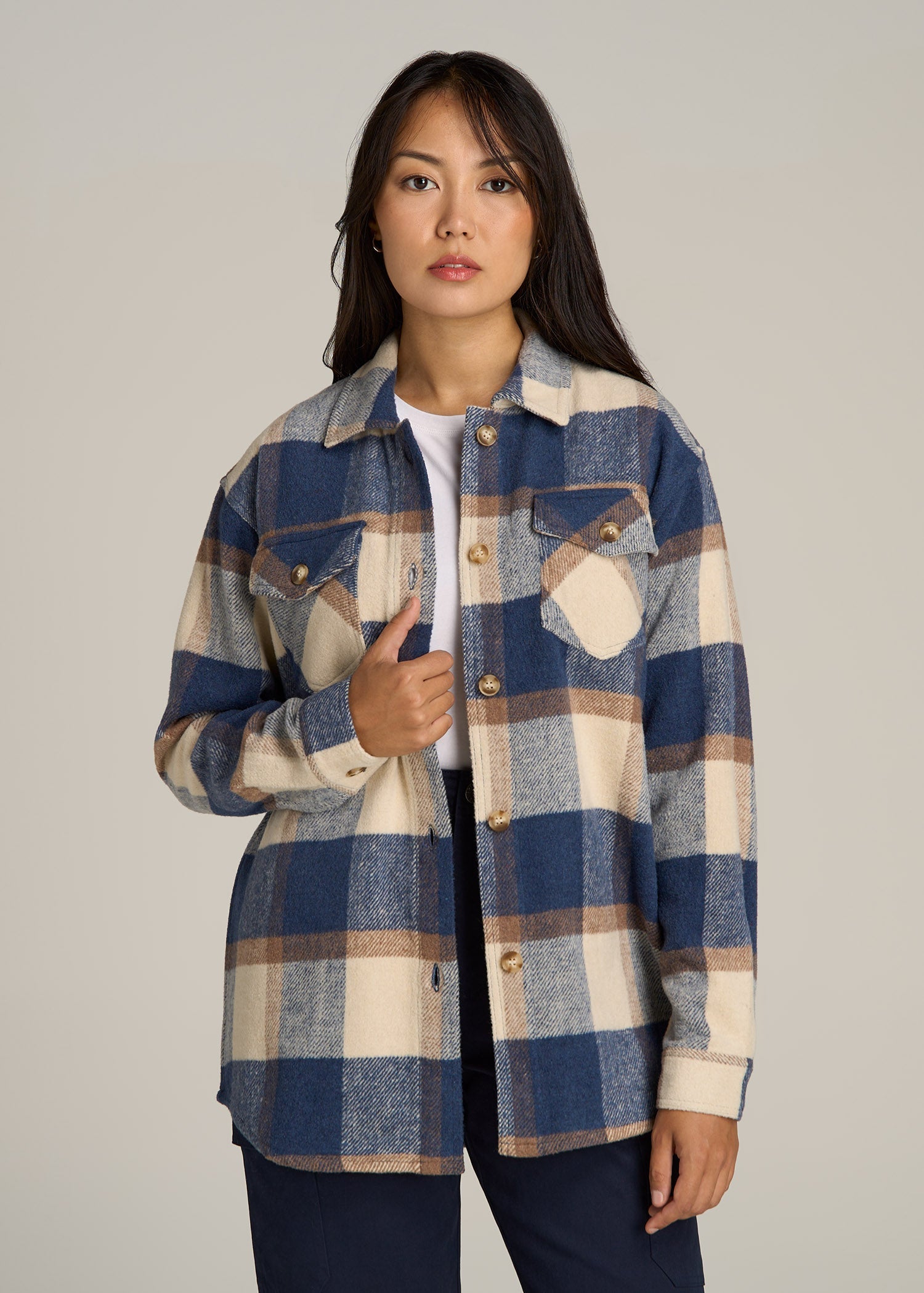 Flannel Women's Tall Shacket American Tall - Main Image