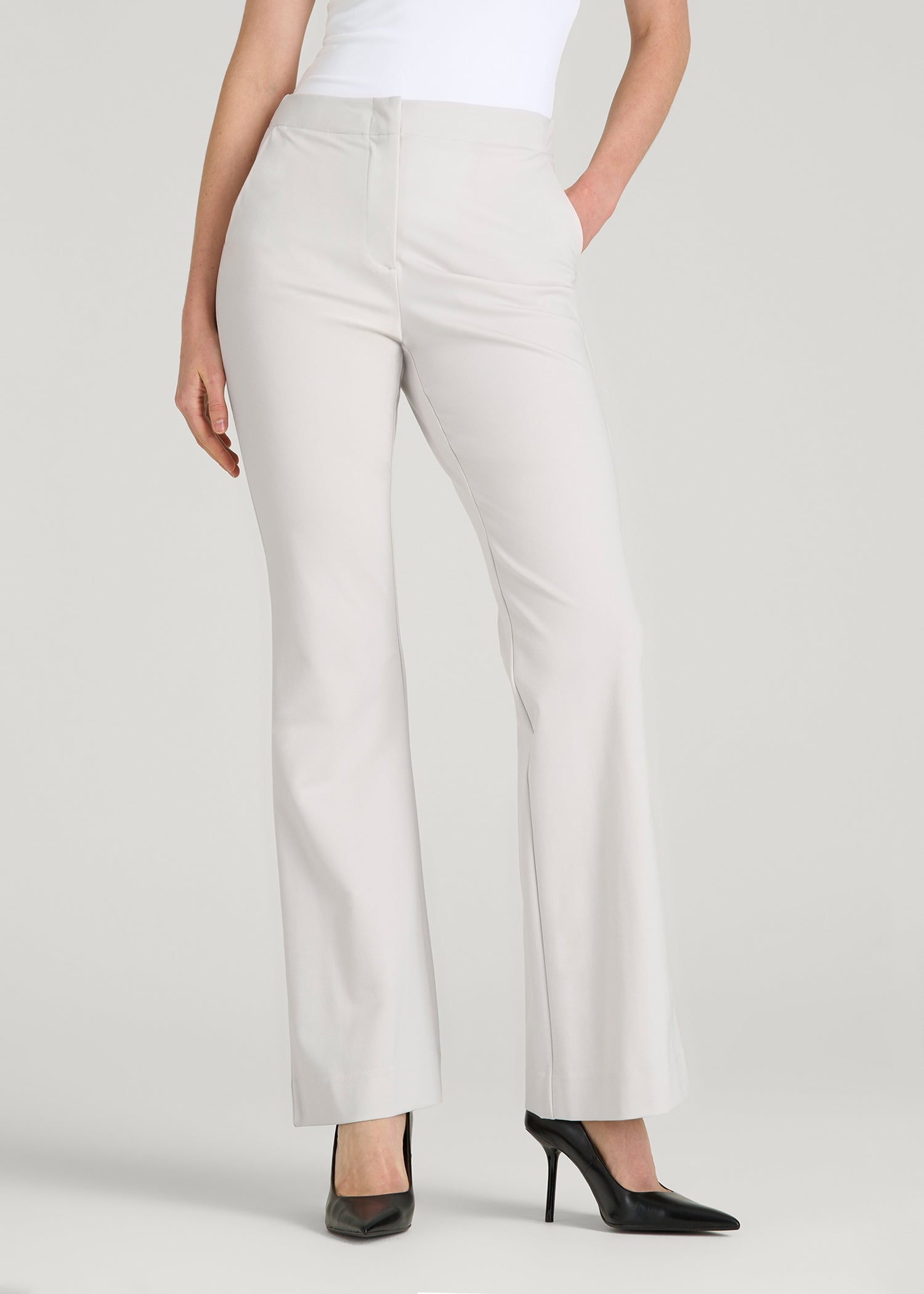 dress pants women flare Freedom Flex Flare Dress Pants for Tall Women in White Sand 12 / Tall / White Sand