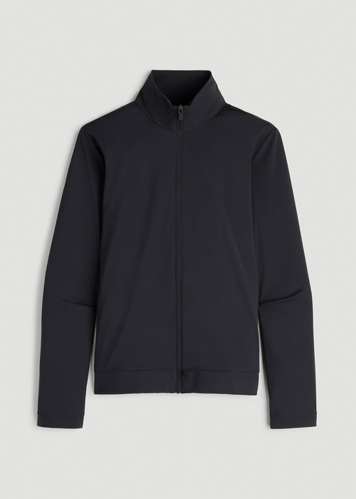 Front Zip Commuter Jacket for Tall Women in Black