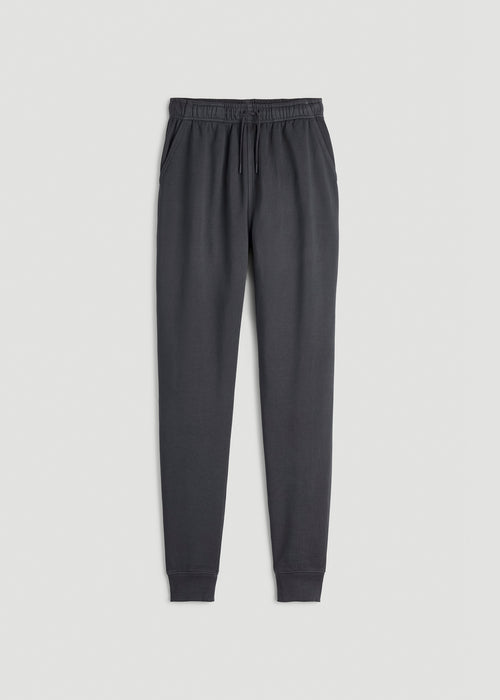 Garment Dyed Sweatpants for Tall Women in Washed Charcoal Rinse