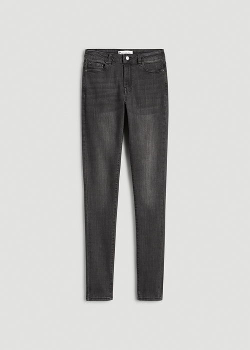 Georgia High-Rise Skinny Jeans for Tall Women in True Grit Grey