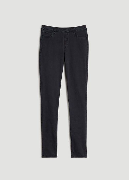 Jeggings for Tall Women in Washed Black