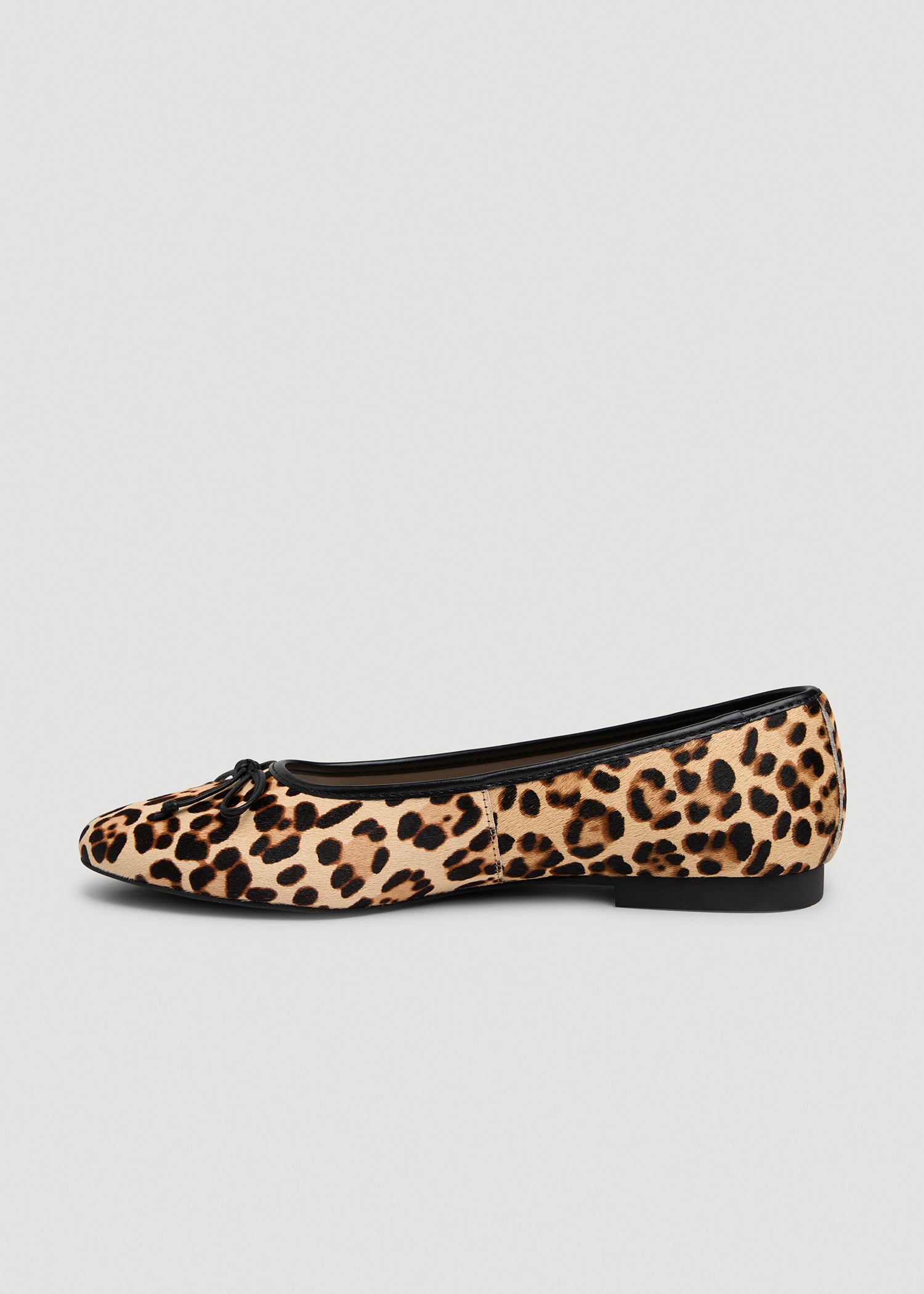 Leather Ballet Flat for Tall Women in Leopard Print