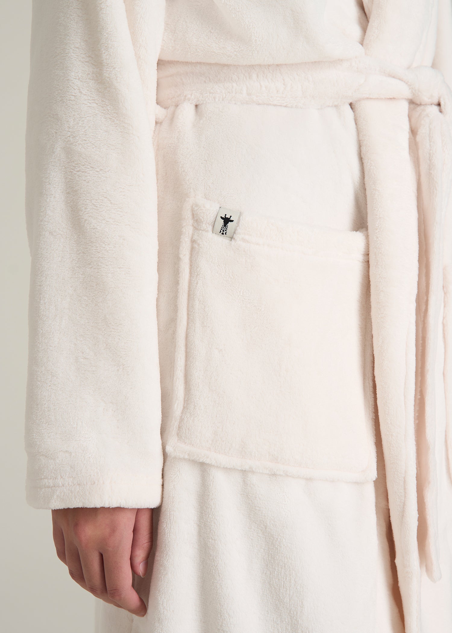 Lounge Robe for Tall Women in White Alyssum
