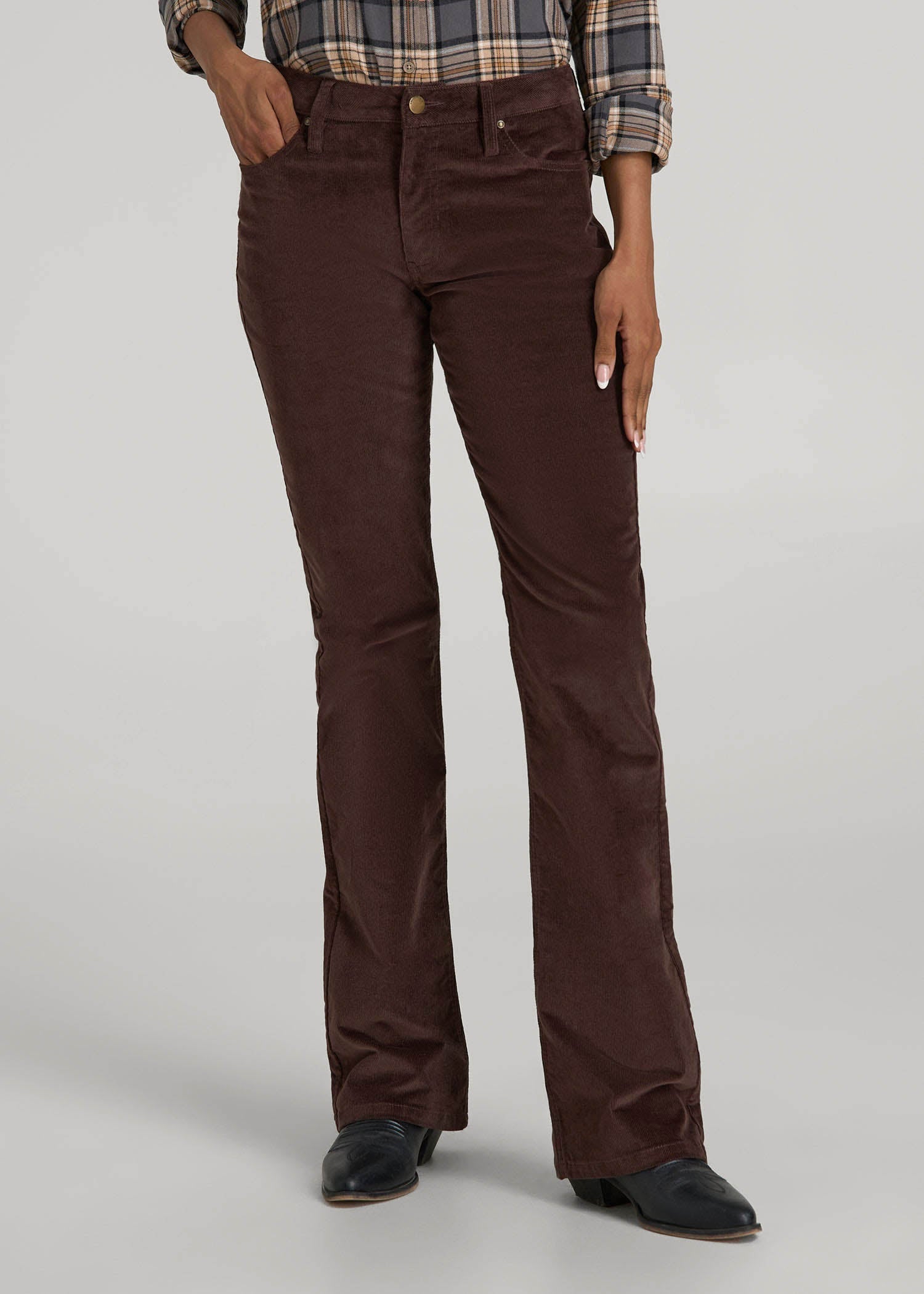 Mid-Rise Mini Bootcut Corduroy Pants for Tall Women in Espresso 32 / 35 / Espresso Mid-Rise Mini Bootcut Corduroy Pants for Tall Women in Espresso 32 / 35 / Espresso