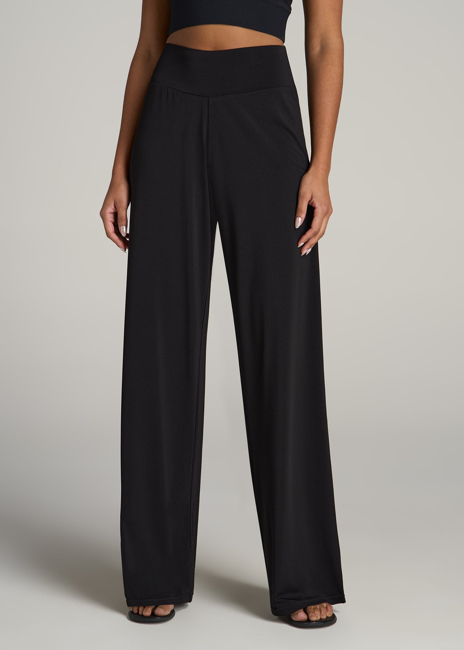 Wide Leg Pants Best Black Skinny Work Pants Pull On Breezy Wide