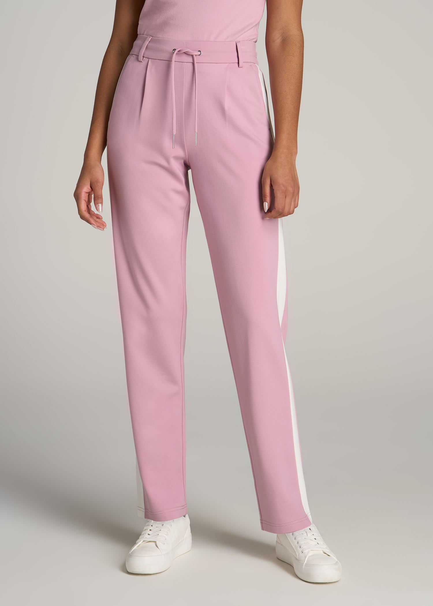 Womens Pink Stripe Pants